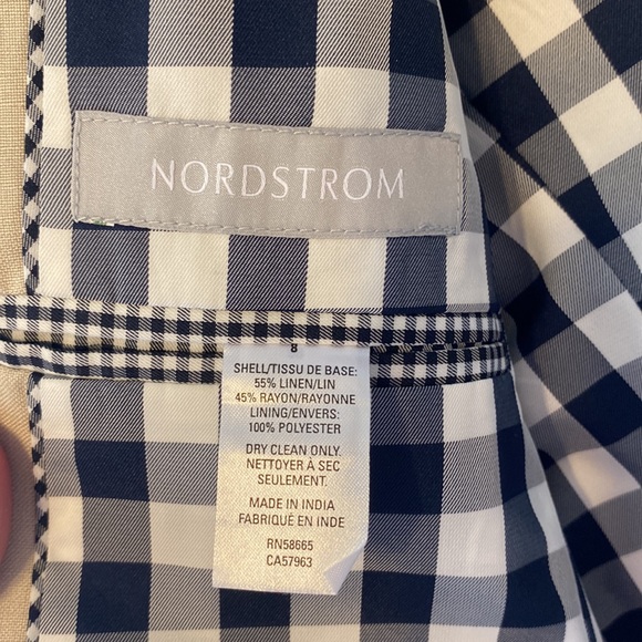 Nordstrom Boys Linen Blazer Size 8 - Picture 2 of 5